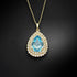 Комплект "Jasmīns (Aquamarine)" с кристаллами Swarovski™